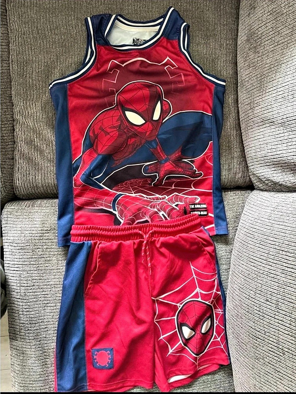 Marvel Spider-Man Boys Large (10/12) Red & Blue Set
